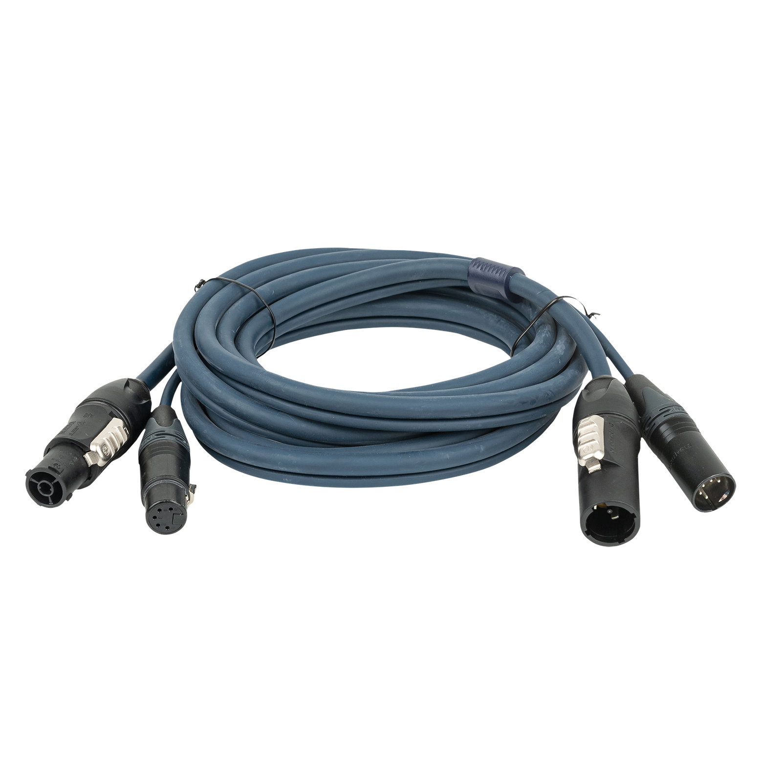 DAP FP-14 hybride powerCON TRUE1 en 5-polige XLR kabel 15 m blauw Gecombineerde stroom- en lichtsignaalkabels J&H licht en geluid DAP FP-14 hybride powerCON TRUE1 en 5-polige XLR kabel 15 m blauw Gecombineerde stroom- en lichtsignaalkabels J&H licht en geluid
