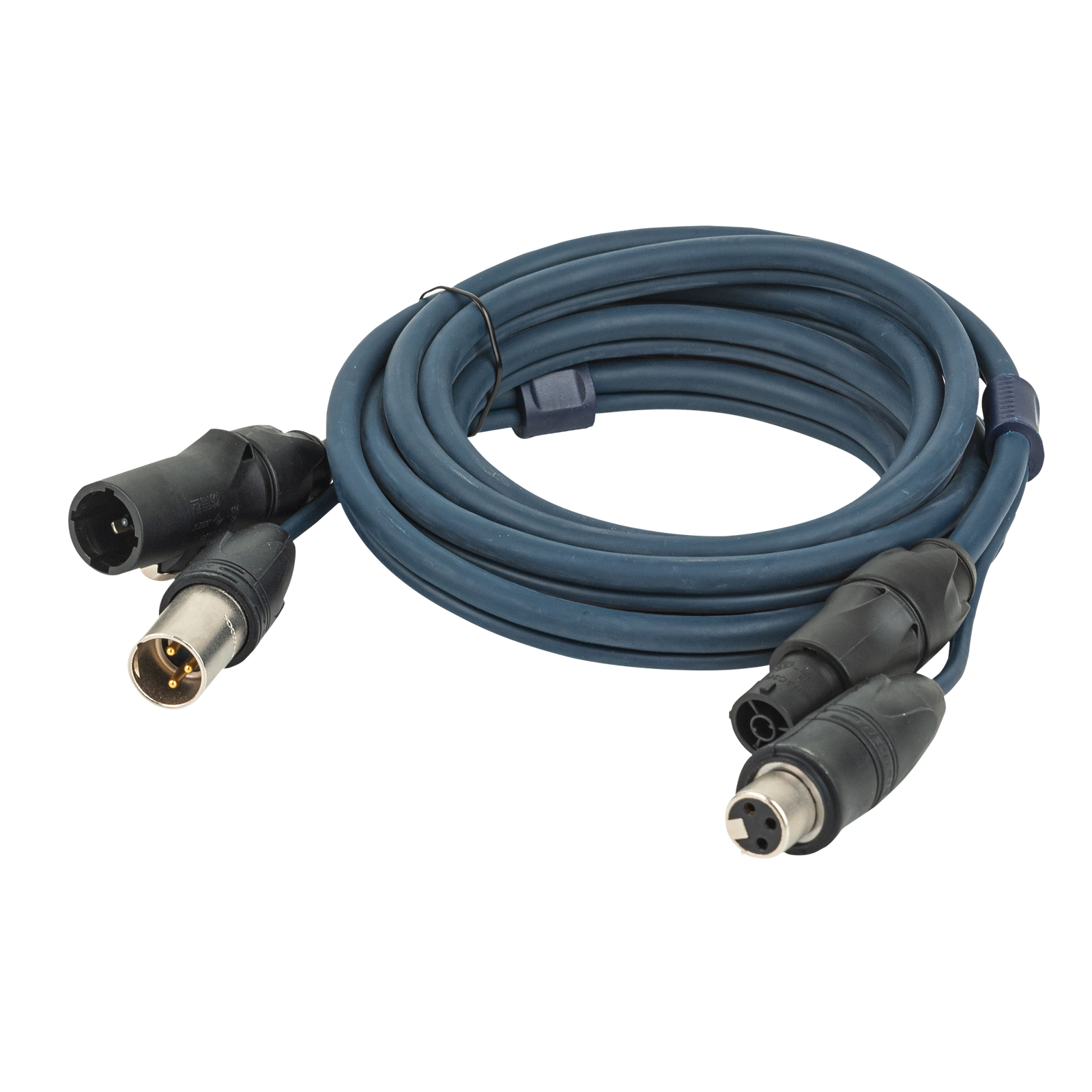 DAP FP-15 hybride TRUE1/XLR kabel 15 m blauw Gecombineerde stroom- en lichtsignaalkabels J&H licht en geluid DAP FP-15 hybride TRUE1/XLR kabel 15 m blauw Gecombineerde stroom- en lichtsignaalkabels J&H licht en geluid