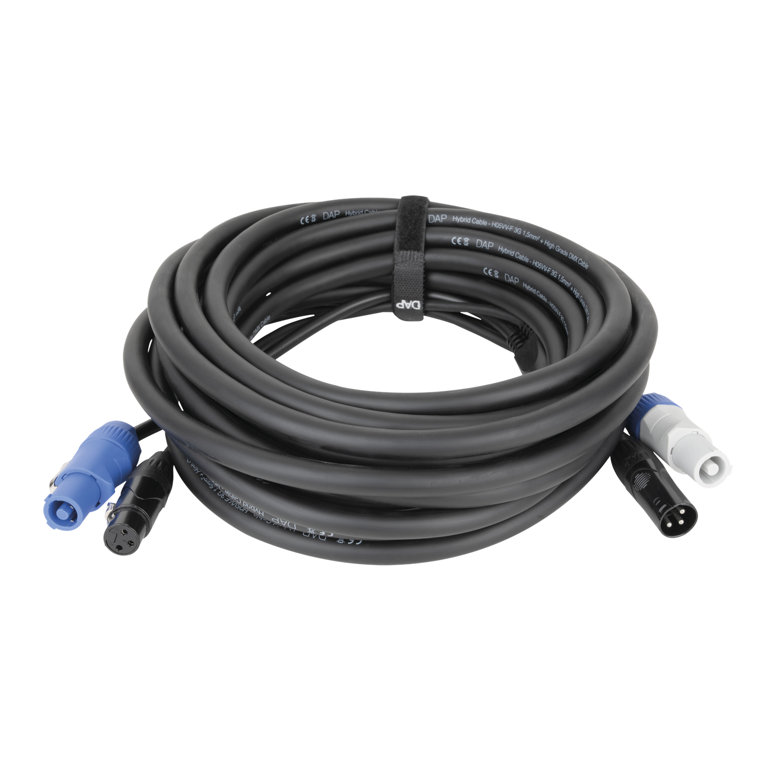 DAP FP20 hybride DMX/stroomkabel Power Pro en 3-polige XLR, 10 m zwart Gecombineerde stroom- en lichtsignaalkabels J&H licht en geluid DAP FP20 hybride DMX/stroomkabel Power Pro en 3-polige XLR, 10 m zwart Gecombineerde stroom- en lichtsignaalkabels J&H licht en geluid