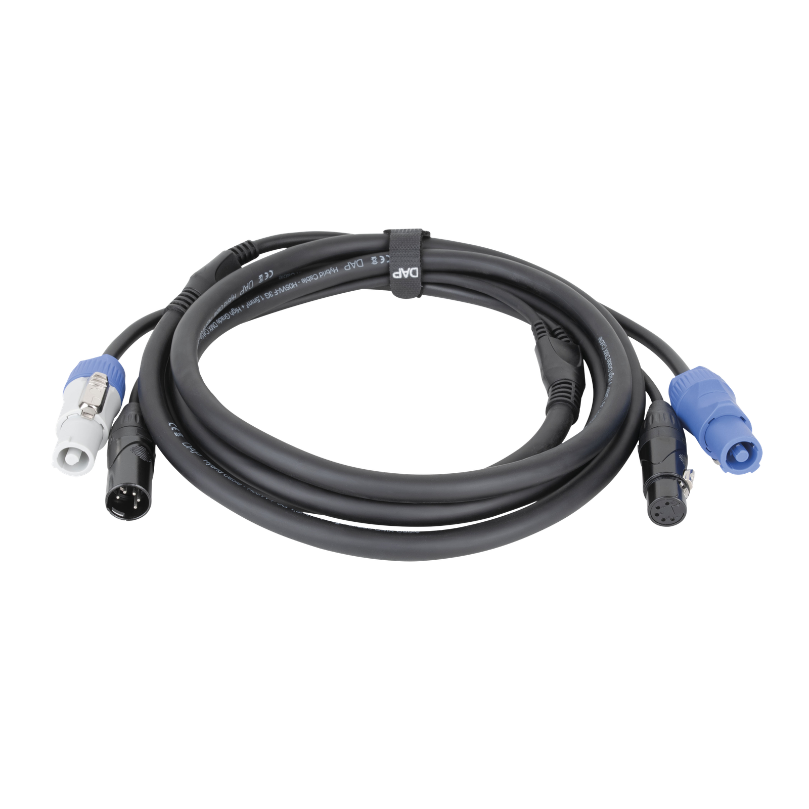 DAP FP21 hybride Power Pro en 5-polige XLR kabel 1,5 m zwart Gecombineerde stroom- en lichtsignaalkabels J&H licht en geluid DAP FP21 hybride Power Pro en 5-polige XLR kabel 1,5 m zwart Gecombineerde stroom- en lichtsignaalkabels J&H licht en geluid