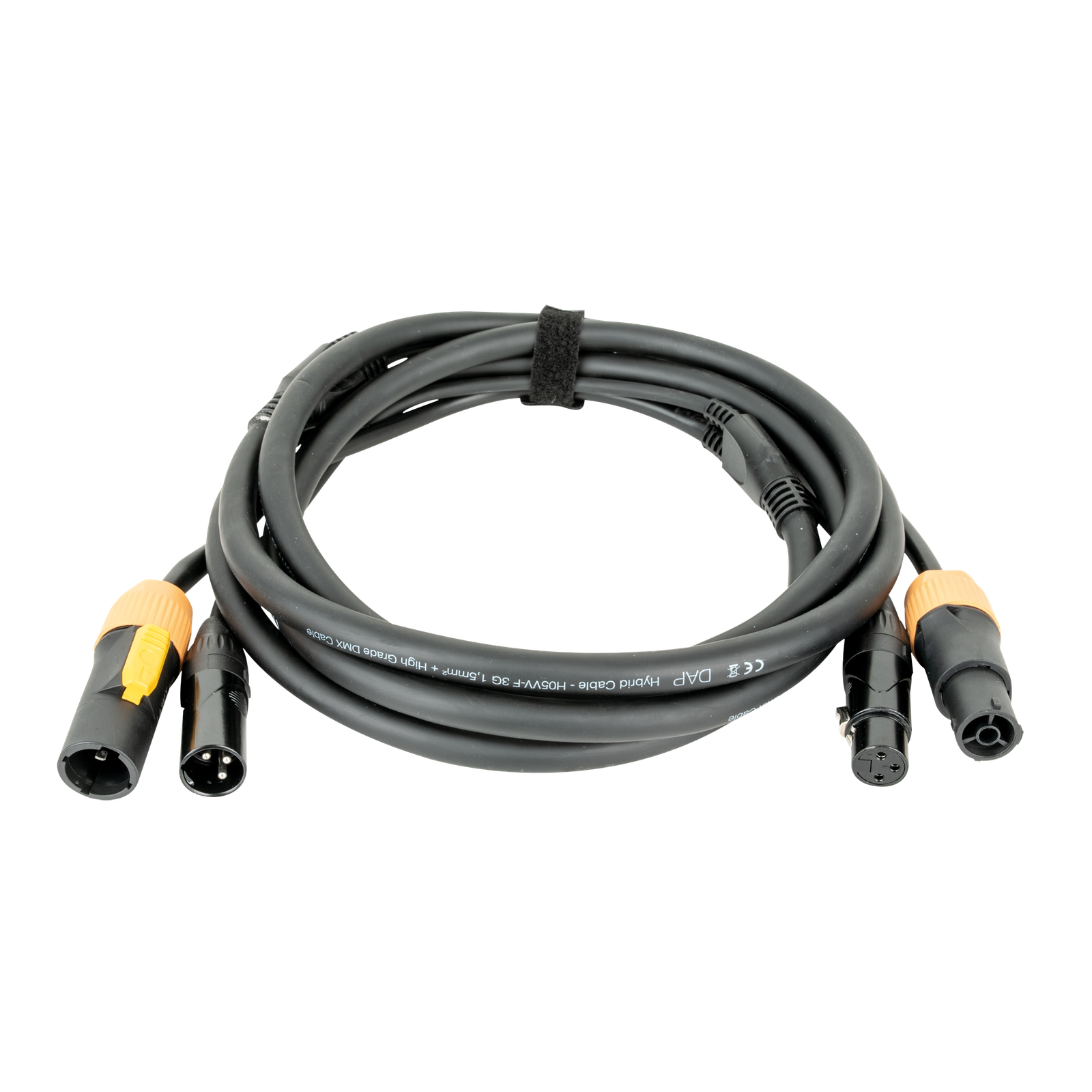 DAP FP22 hybride Power Pro True en 3-polige XLR kabel 3 m zwart Gecombineerde stroom- en lichtsignaalkabels J&H licht en geluid DAP FP22 hybride Power Pro True en 3-polige XLR kabel 3 m zwart Gecombineerde stroom- en lichtsignaalkabels J&H licht en geluid