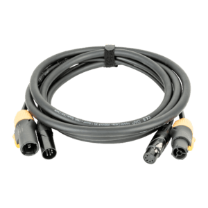 DAP FP23 hybride Power Pro True en 5-polige XLR kabel 3 m zwart