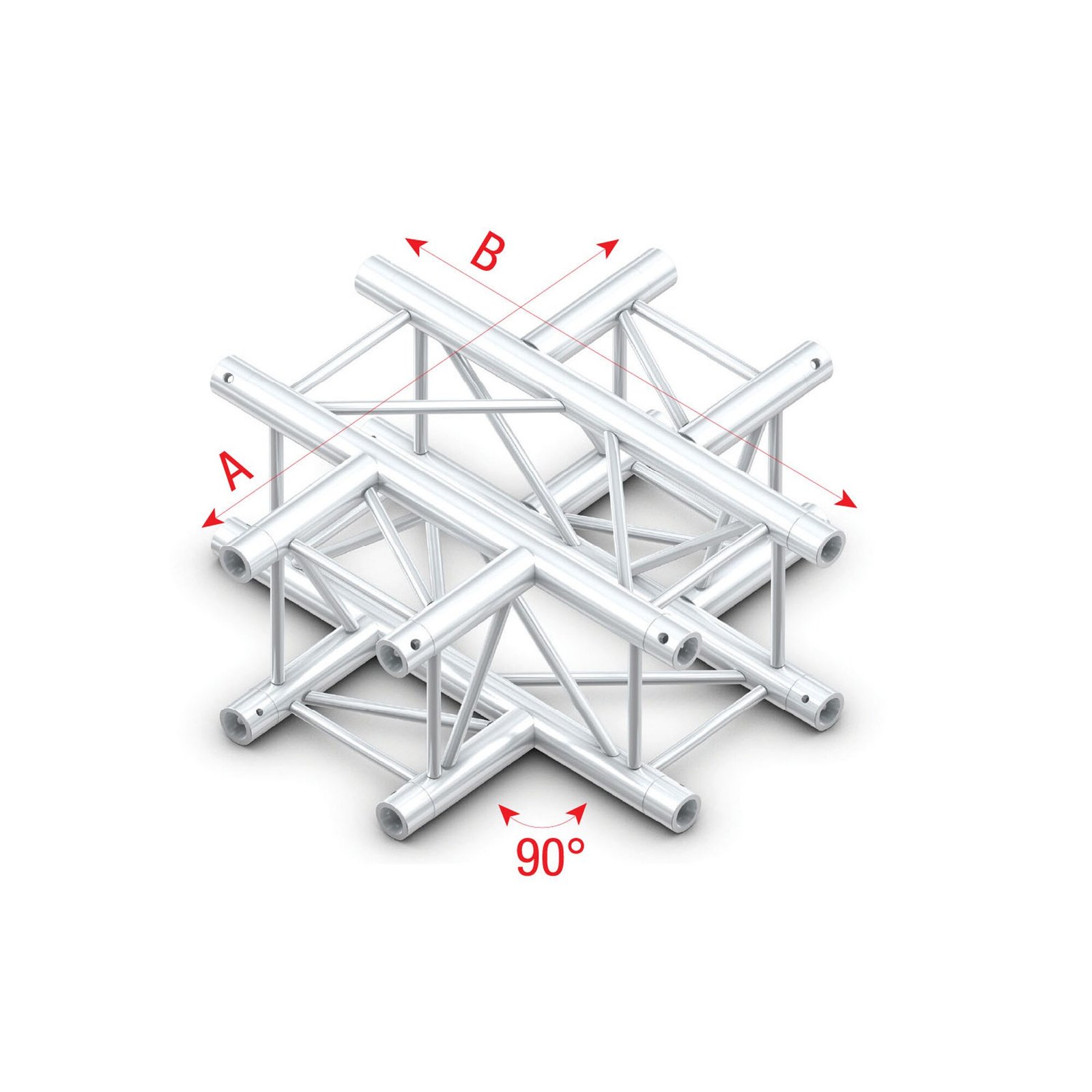 MILOS Pro-30 Square G 4-weg kruisstuk 50 cm zilver Podium en rigging J&H licht en geluid 2 MILOS Pro-30 Square G 4-weg kruisstuk 50 cm zilver Podium en rigging J&H licht en geluid 2