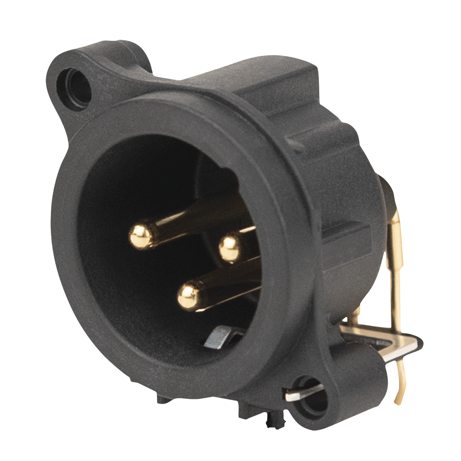 NEUTRIK 3-polige male XLR-chassisconnector voor horizontale PCB-montage Aansluitingen en connectoren J&H licht en geluid NEUTRIK 3-polige male XLR-chassisconnector voor horizontale PCB-montage Aansluitingen en connectoren J&H licht en geluid