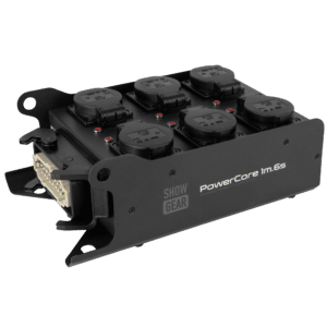 SHOWGEAR PowerCore 1m.6s H16 naar 6x Schuko verdeelunit