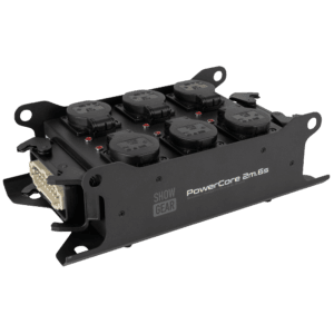 Showgear PowerCore 2m.6s H16 breakout naar 6x Schuko