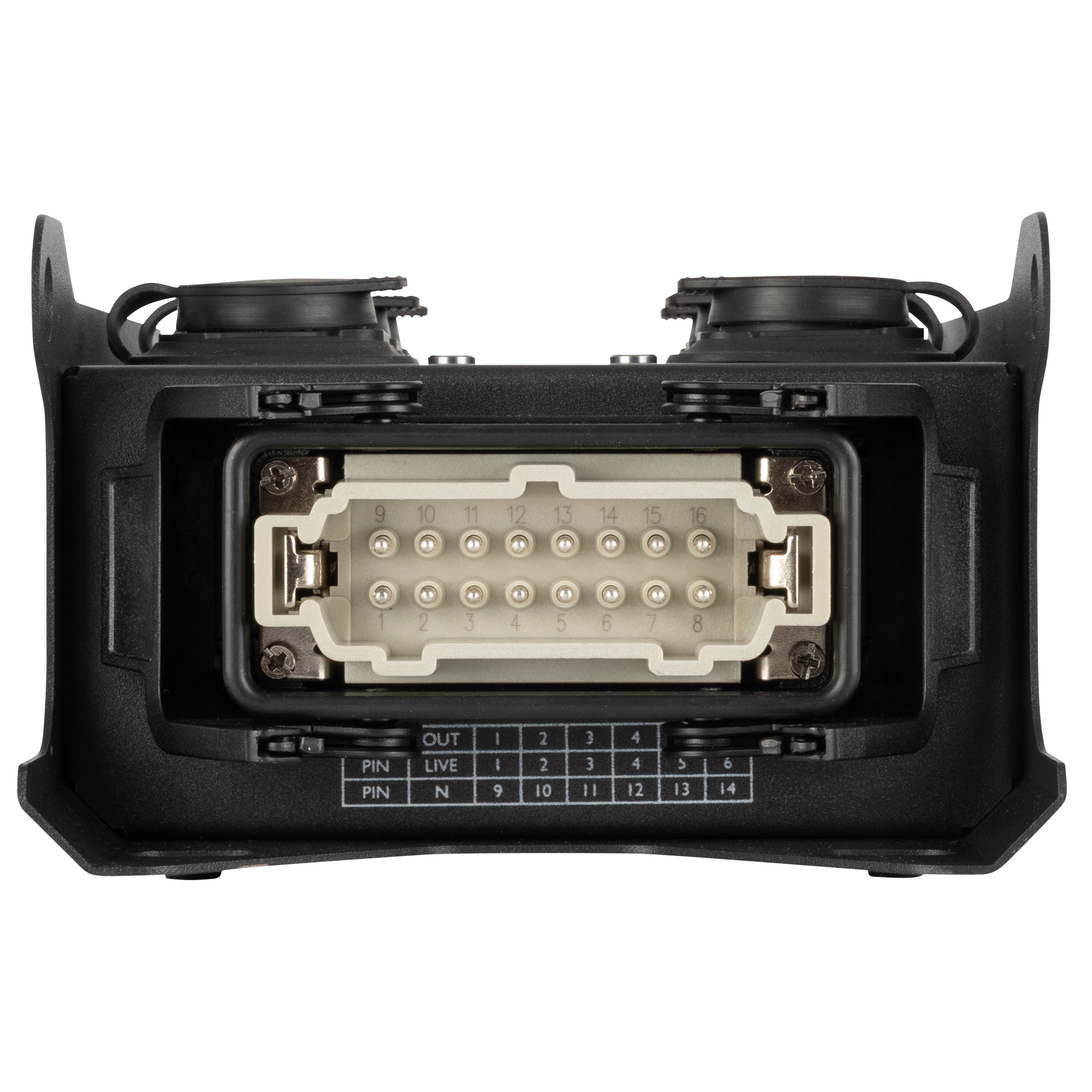 SHOWGEAR PowerCore 1m.6p breakout H16 naar 6x Power Pro True Breakoutboxes J&H licht en geluid 3 SHOWGEAR PowerCore 1m.6p breakout H16 naar 6x Power Pro True Breakoutboxes J&H licht en geluid 3