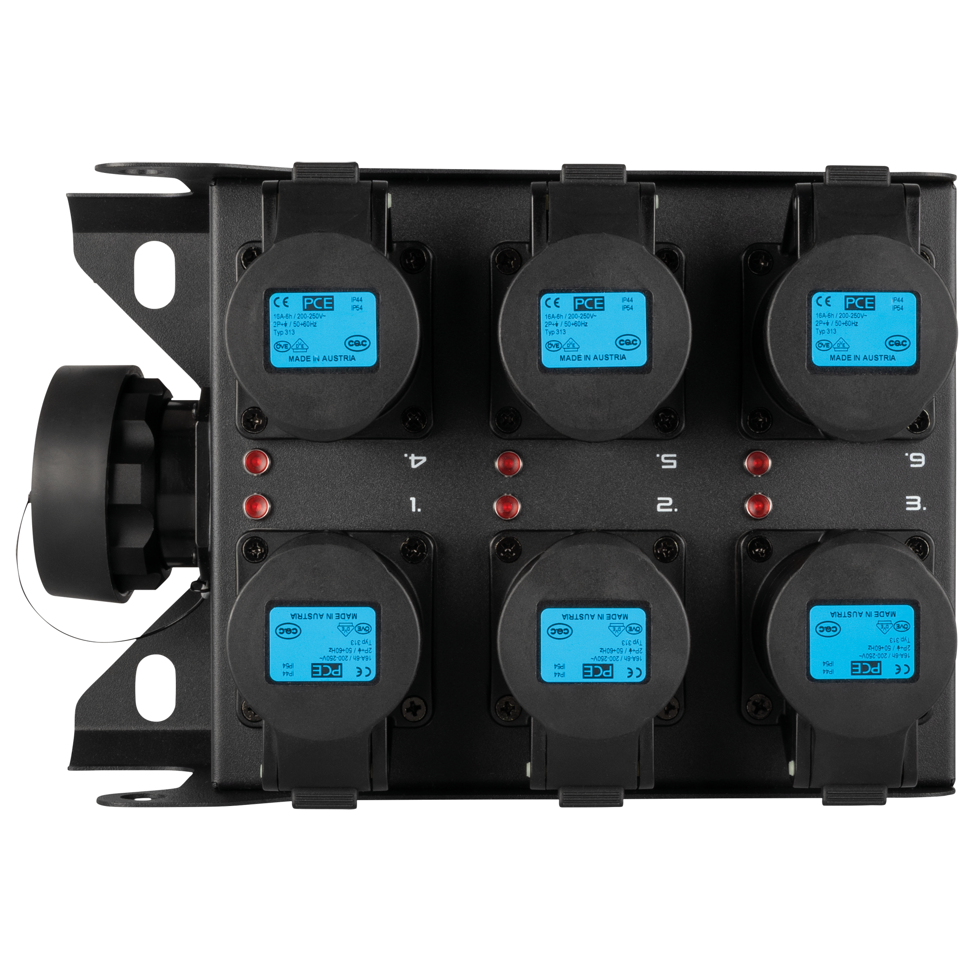 Showgear PowerCore 1s.6c breakoutbox S19 naar 6x CEE 16A Breakoutboxes J&H licht en geluid 5 Showgear PowerCore 1s.6c breakoutbox S19 naar 6x CEE 16A Breakoutboxes J&H licht en geluid 5
