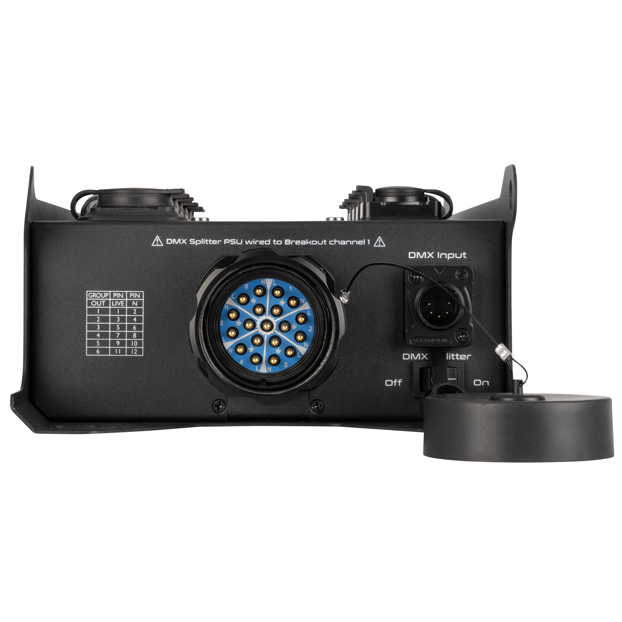 Showgear PowerCore 2s.6p DMX breakout met Multipin S19, 6x Power Pro True en 5-polige DMX-splitter Breakoutboxes J&H licht en geluid 3 Showgear PowerCore 2s.6p DMX breakout met Multipin S19, 6x Power Pro True en 5-polige DMX-splitter Breakoutboxes J&H licht en geluid 3