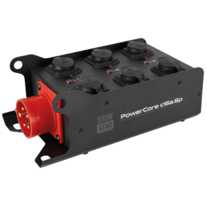 SHOWGEAR PowerCore c16a.6p CEE 16A naar 6x Power Pro True