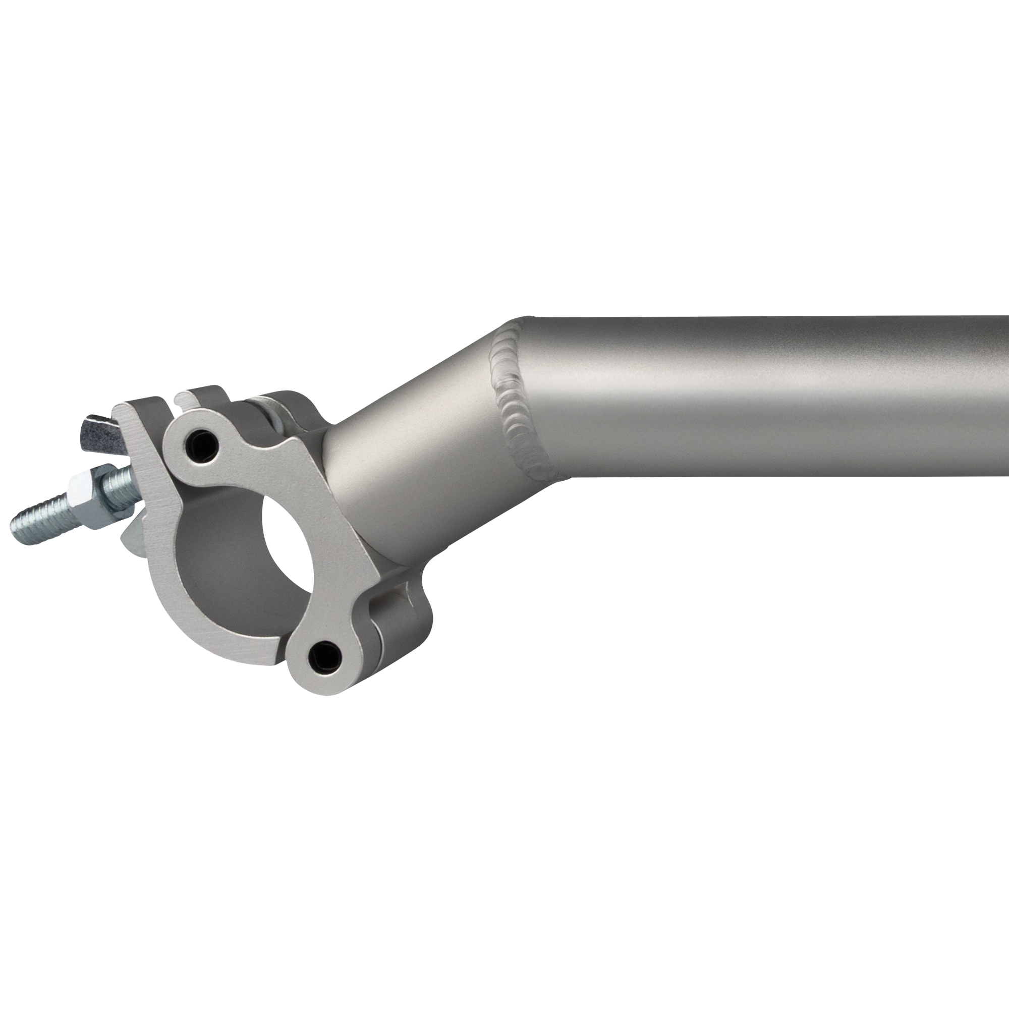 SHOWGEAR Arm Coupler met hoek kort zilver Truss-accessoires J&H licht en geluid 3 SHOWGEAR Arm Coupler met hoek kort zilver Truss-accessoires J&H licht en geluid 3