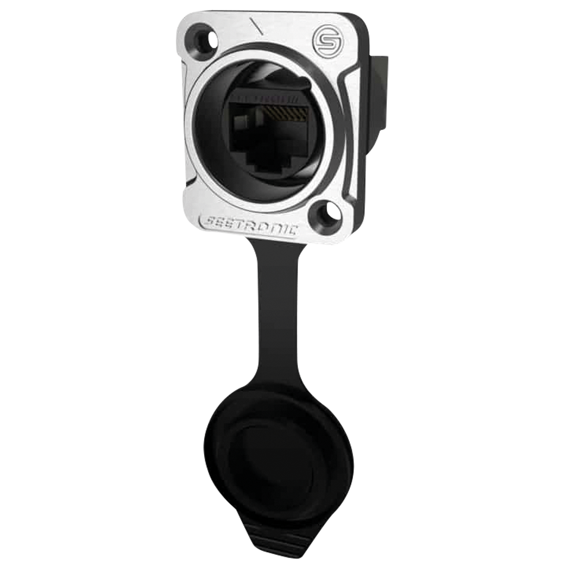 SEETRONIC RJ45 chassisconnector D-maat 90° CAT5e Datachassis en -pluggen J&H licht en geluid SEETRONIC RJ45 chassisconnector D-maat 90° CAT5e Datachassis en -pluggen J&H licht en geluid