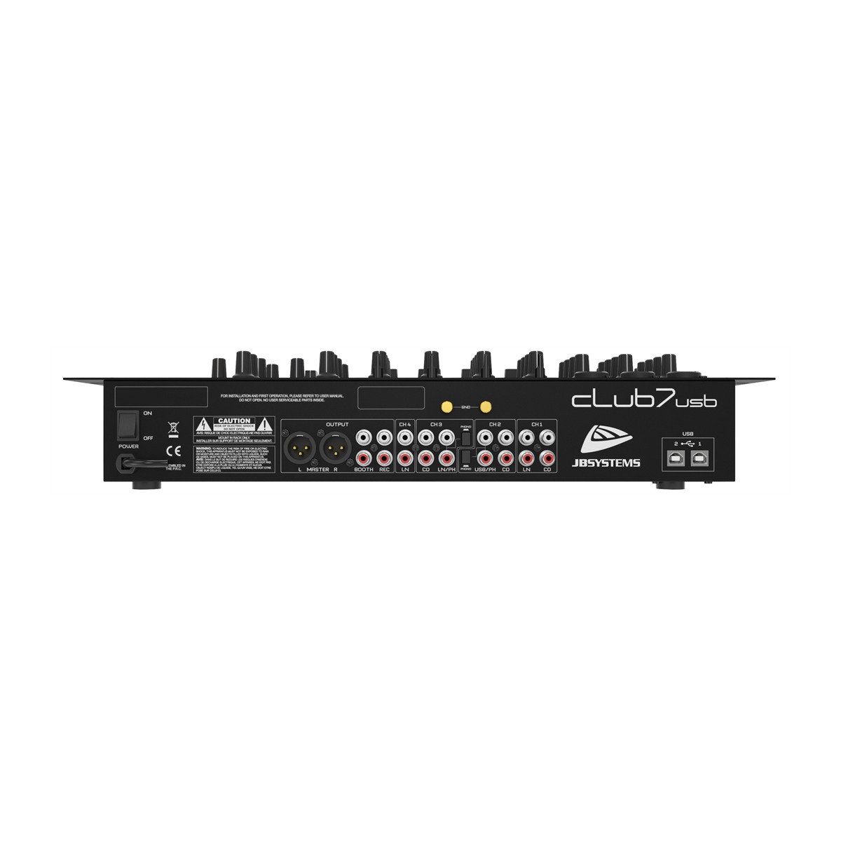 JB SYSTEMS CLUB7-USB DJ mixer, 13 ingangen op 7 kanalen DJ-mixers J&H licht en geluid 2 JB SYSTEMS CLUB7-USB DJ mixer, 13 ingangen op 7 kanalen DJ-mixers J&H licht en geluid 2