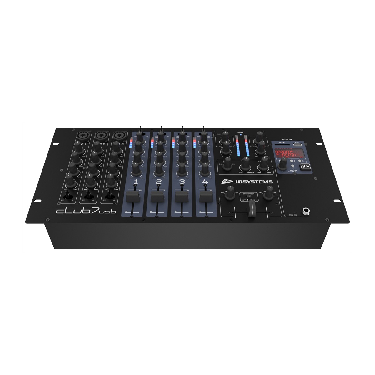 JB SYSTEMS CLUB7-USB DJ mixer, 13 ingangen op 7 kanalen DJ-mixers J&H licht en geluid 3 JB SYSTEMS CLUB7-USB DJ mixer, 13 ingangen op 7 kanalen DJ-mixers J&H licht en geluid 3