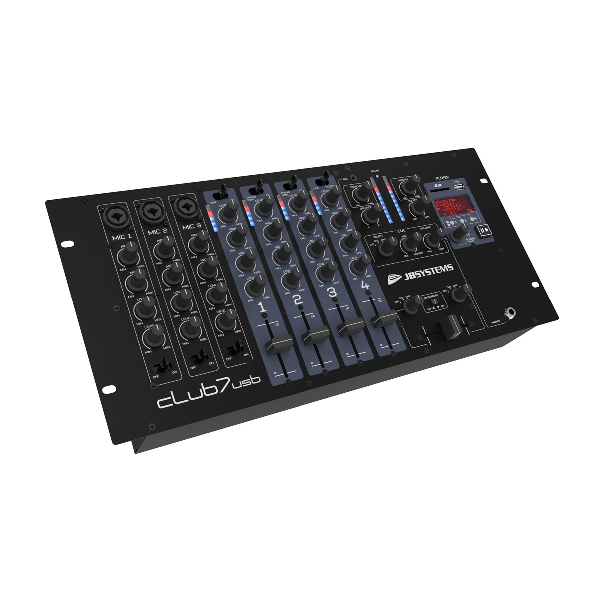 JB SYSTEMS CLUB7-USB DJ mixer, 13 ingangen op 7 kanalen DJ-mixers J&H licht en geluid 5 JB SYSTEMS CLUB7-USB DJ mixer, 13 ingangen op 7 kanalen DJ-mixers J&H licht en geluid 5