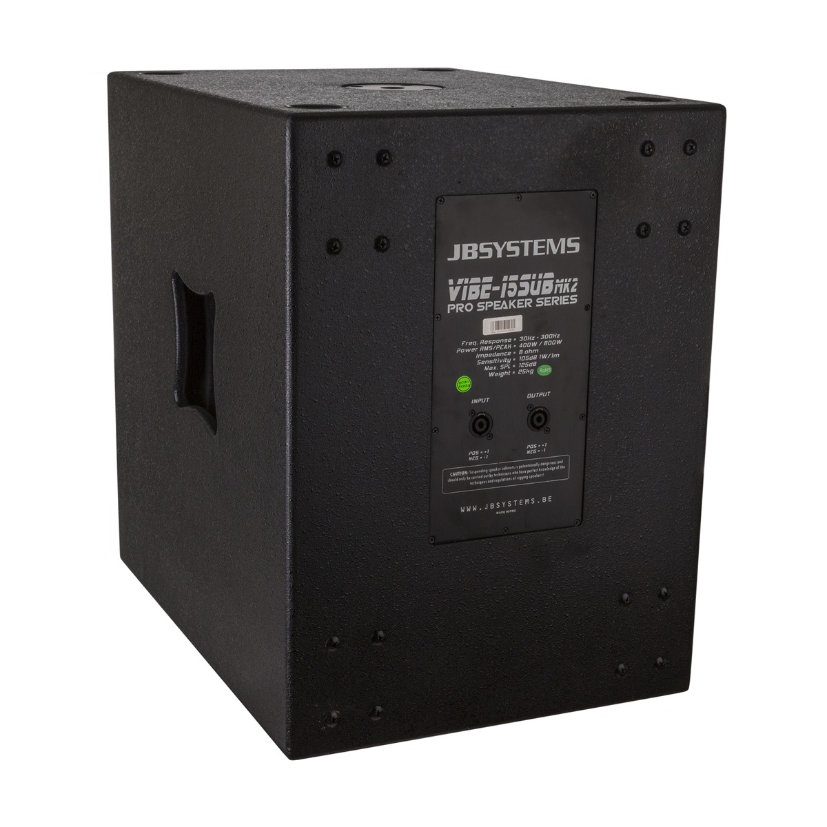 JB SYSTEMS VIBE15-SUB Mk2 passieve 15 inch subwoofer, 400 Wrms / 8 ohm Passief J&H licht en geluid 2 JB SYSTEMS VIBE15-SUB Mk2 passieve 15 inch subwoofer, 400 Wrms / 8 ohm Passief J&H licht en geluid 2