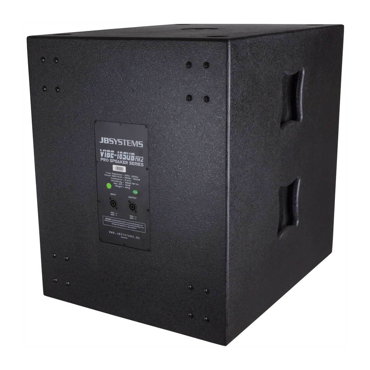 JB SYSTEMS VIBE18-SUB Mk2 passieve 18 inch subwoofer, 600 Wrms / 8 ohm Passief J&H licht en geluid 5 JB SYSTEMS VIBE18-SUB Mk2 passieve 18 inch subwoofer, 600 Wrms / 8 ohm Passief J&H licht en geluid 5