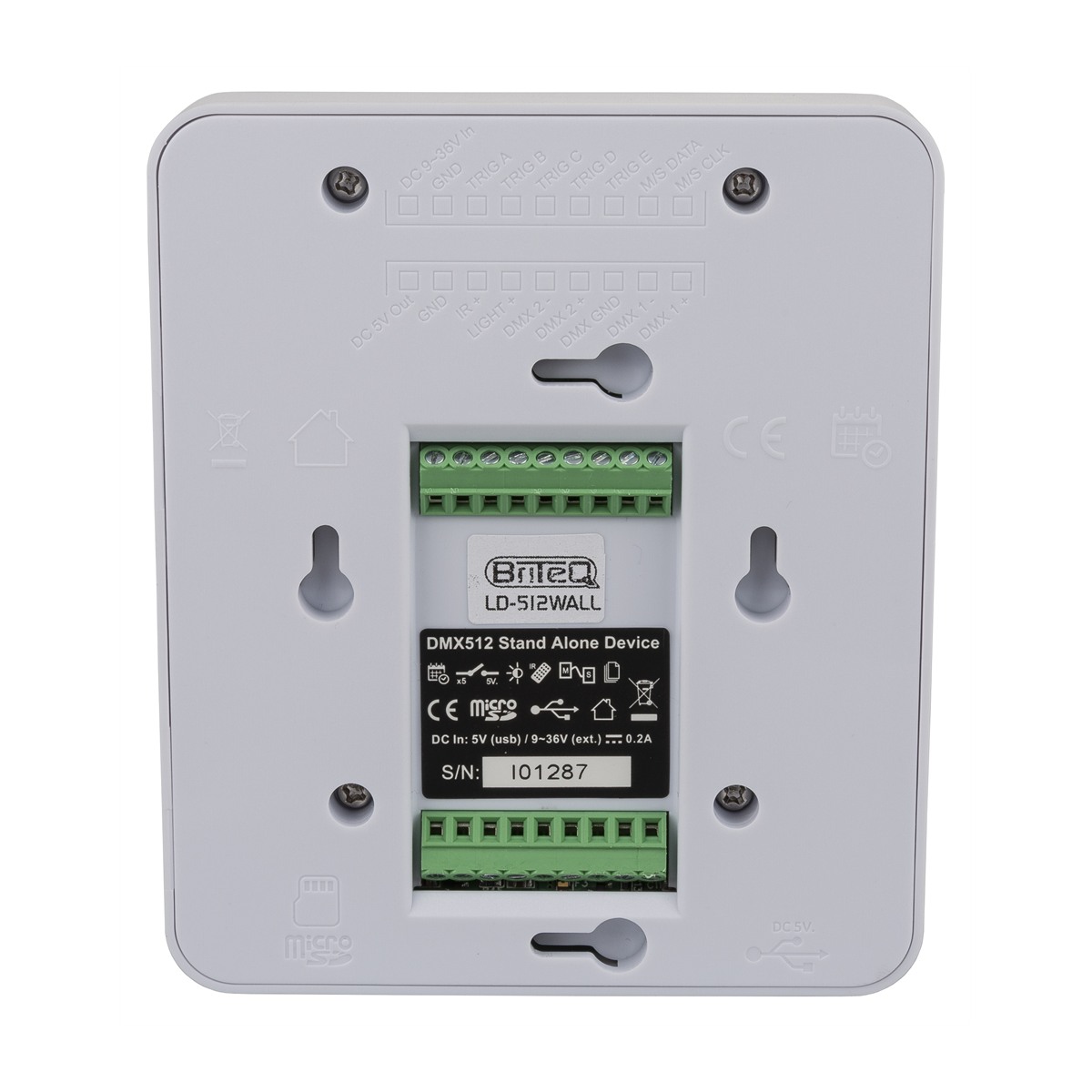 BRITEQ LD-512WALL+ DMX wandinterface, 512 kanalen voor vaste installaties Softwarecontrollers J&H licht en geluid 2 BRITEQ LD-512WALL+ DMX wandinterface, 512 kanalen voor vaste installaties Softwarecontrollers J&H licht en geluid 2