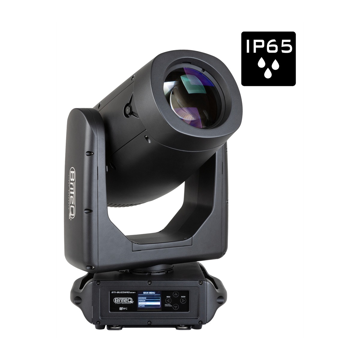 BRITEQ BTI-BLIZZARD BSW1 hybrid moving head, IP65 350W LED met zoom 2°-47° Moving Lights Beam J&H licht en geluid BRITEQ BTI-BLIZZARD BSW1 hybrid moving head, IP65 350W LED met zoom 2°-47° Moving Lights Beam J&H licht en geluid