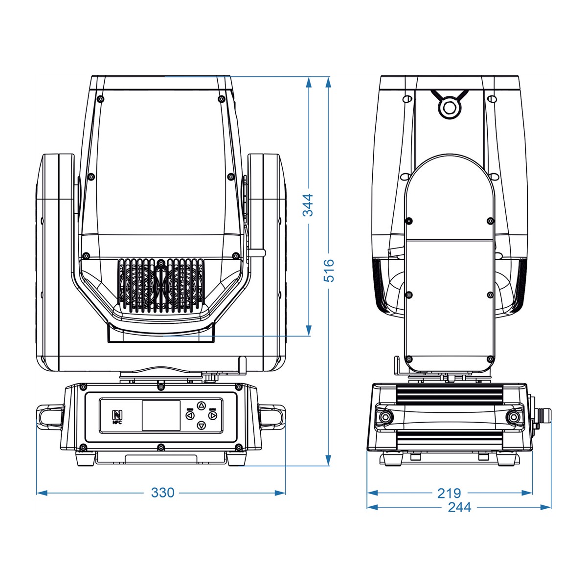 BRITEQ BTI-BLIZZARD LBEAM IP65 beam moving head met 100W LEP-lasermodule Moving Lights Beam J&H licht en geluid 6 BRITEQ BTI-BLIZZARD LBEAM IP65 beam moving head met 100W LEP-lasermodule Moving Lights Beam J&H licht en geluid 6