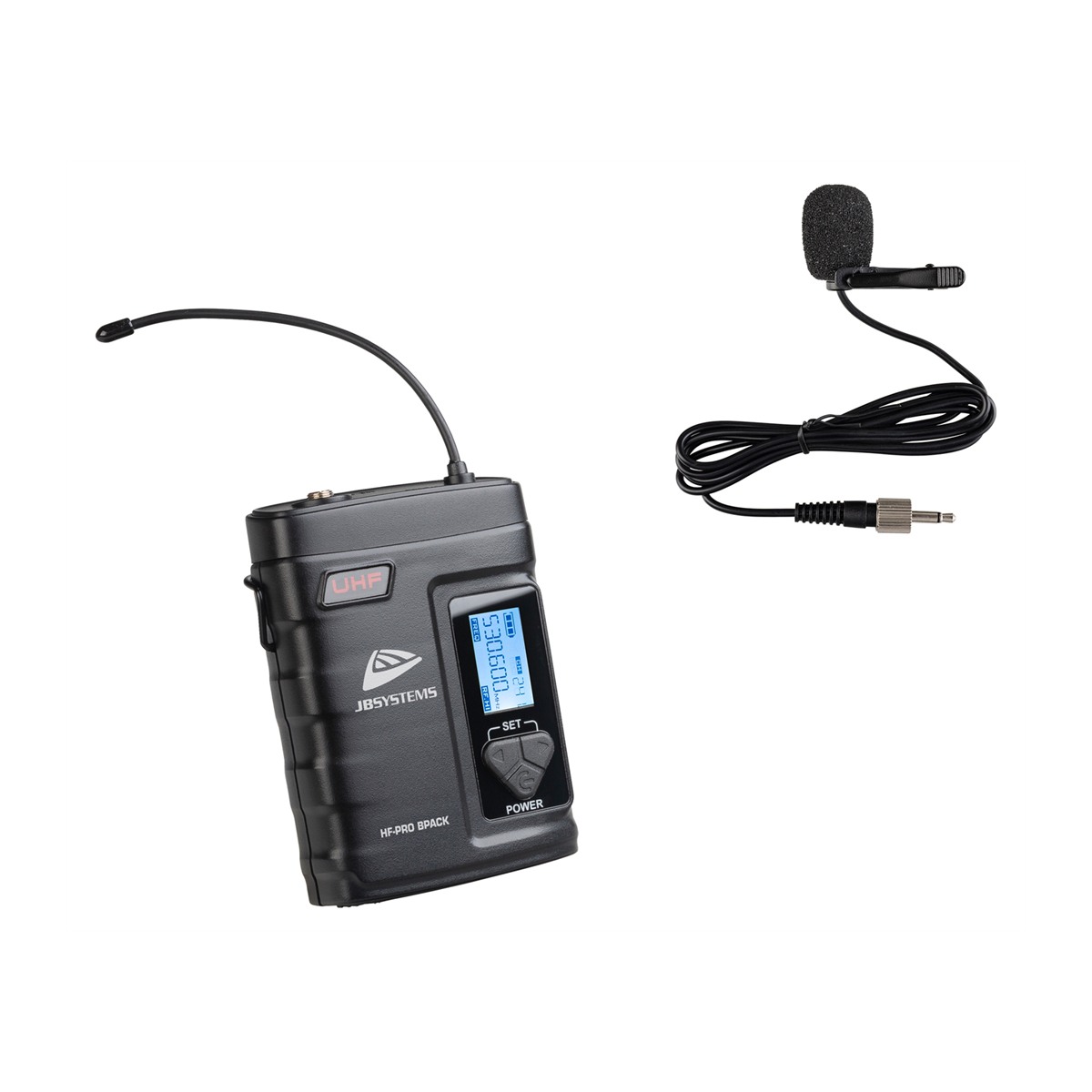 JB SYSTEMS HF-PRO BPACK beltpack met lavalier-microfoon, 514-542 MHz Draadloze microfoons J&H licht en geluid JB SYSTEMS HF-PRO BPACK beltpack met lavalier-microfoon, 514-542 MHz Draadloze microfoons J&H licht en geluid
