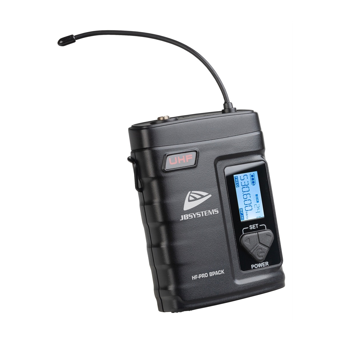 JB SYSTEMS HF-PRO BPACK beltpack met lavalier-microfoon, 514-542 MHz Draadloze microfoons J&H licht en geluid 2 JB SYSTEMS HF-PRO BPACK beltpack met lavalier-microfoon, 514-542 MHz Draadloze microfoons J&H licht en geluid 2