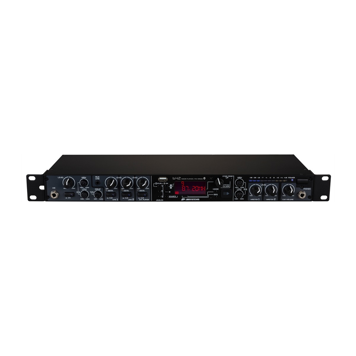 JB SYSTEMS B4.2 MEDIAMIX installatiemixer met USB mediaspeler, Bluetooth en 2 zones Cd- en mediaspelers J&H licht en geluid JB SYSTEMS B4.2 MEDIAMIX installatiemixer met USB mediaspeler, Bluetooth en 2 zones Cd- en mediaspelers J&H licht en geluid