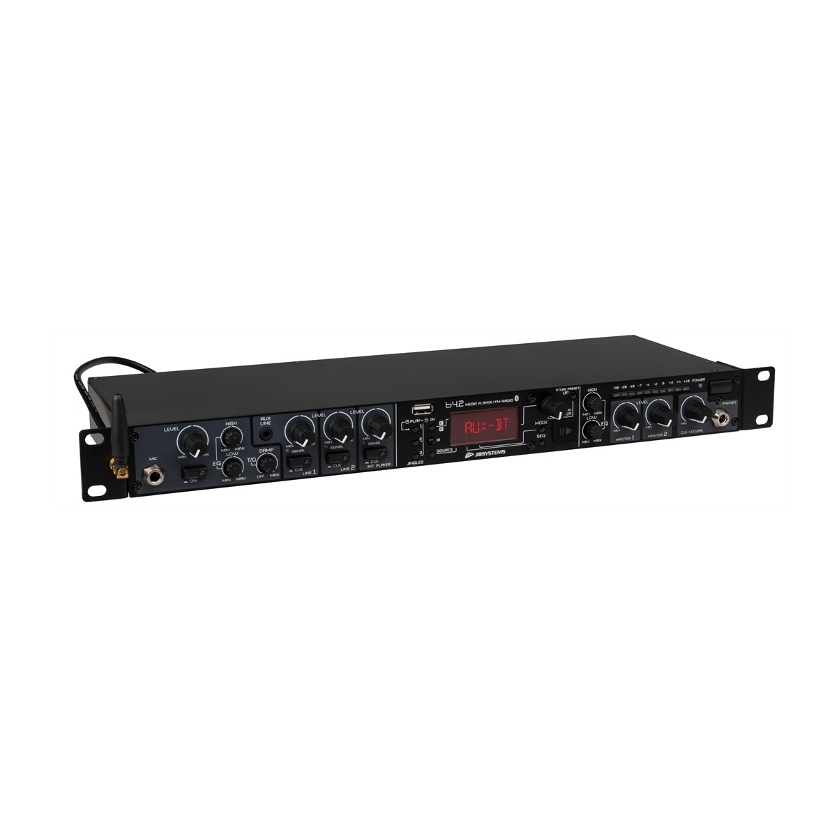 JB SYSTEMS B4.2 MEDIAMIX installatiemixer met USB mediaspeler, Bluetooth en 2 zones Cd- en mediaspelers J&H licht en geluid 5 JB SYSTEMS B4.2 MEDIAMIX installatiemixer met USB mediaspeler, Bluetooth en 2 zones Cd- en mediaspelers J&H licht en geluid 5