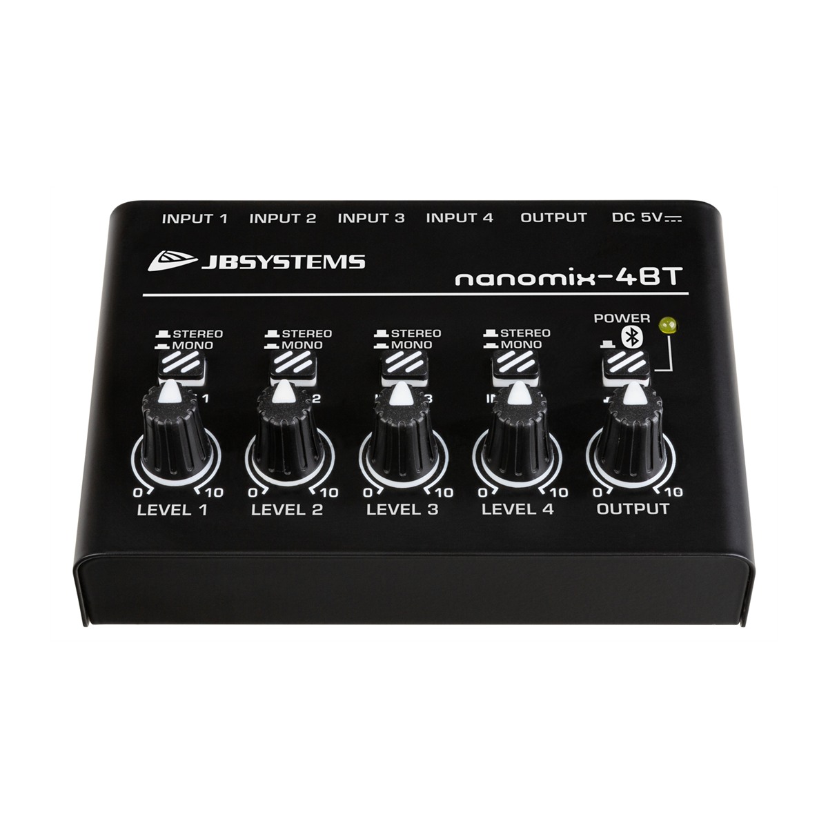 JB SYSTEMS NANOMIX-4BT 4-kanaals lijnmixer met stereo audio-interface en Bluetooth 19-inch mixers J&H licht en geluid 3 JB SYSTEMS NANOMIX-4BT 4-kanaals lijnmixer met stereo audio-interface en Bluetooth 19-inch mixers J&H licht en geluid 3