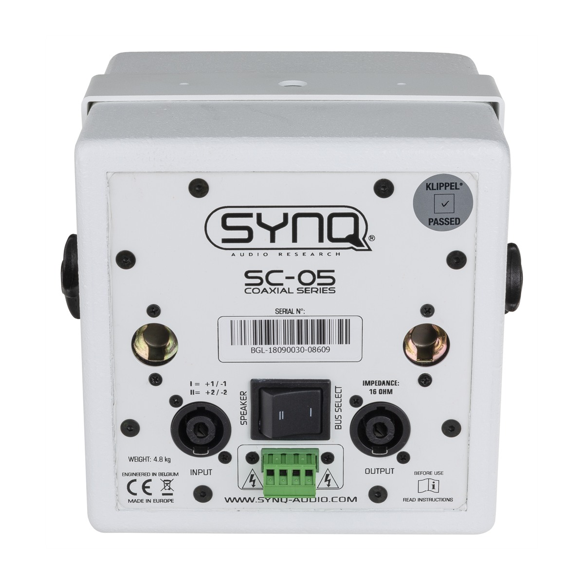 SYNQ SC-05 WHITE passieve 5 inch coaxiale speaker, 16 Ohm wit Passief J&H licht en geluid 2 SYNQ SC-05 WHITE passieve 5 inch coaxiale speaker, 16 Ohm wit Passief J&H licht en geluid 2
