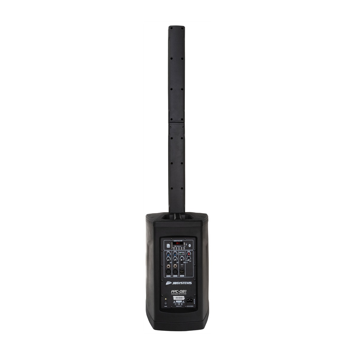 JB SYSTEMS PPC-081 actief kolomluidsprekersysteem met mediaspeler, Bluetooth en 8″ woofer Actief J&H licht en geluid 2 JB SYSTEMS PPC-081 actief kolomluidsprekersysteem met mediaspeler, Bluetooth en 8″ woofer Actief J&H licht en geluid 2