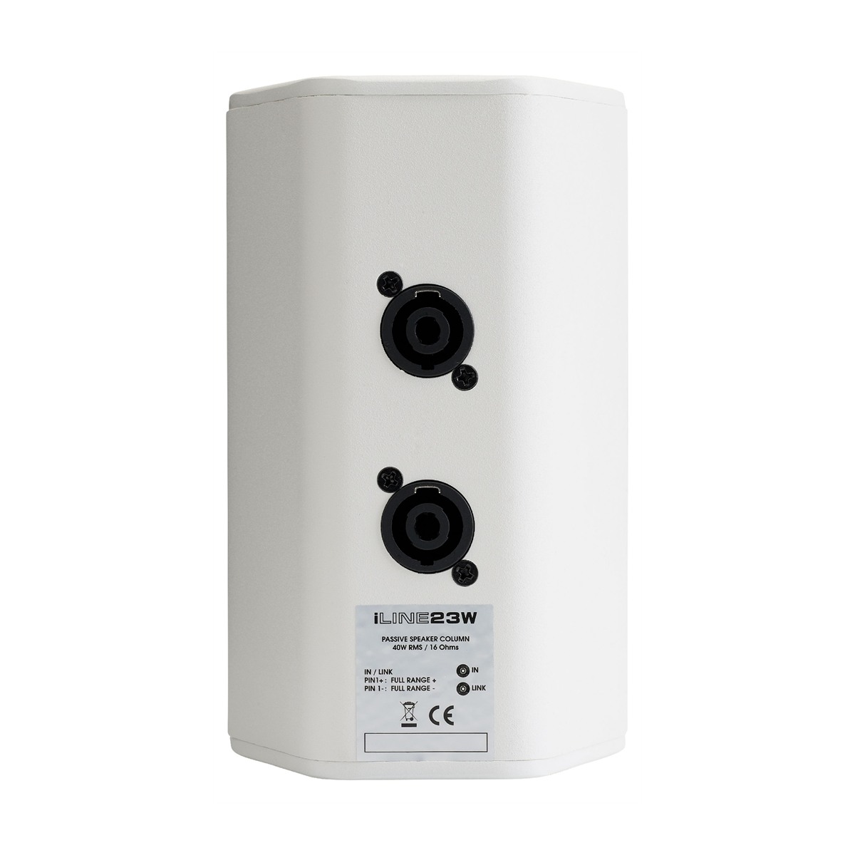 AUDIOPHONY iLINE23w passieve installatiekolom, 40W 16 Ohm wit met 2x 3 inch Passief J&H licht en geluid 2 AUDIOPHONY iLINE23w passieve installatiekolom, 40W 16 Ohm wit met 2x 3 inch Passief J&H licht en geluid 2