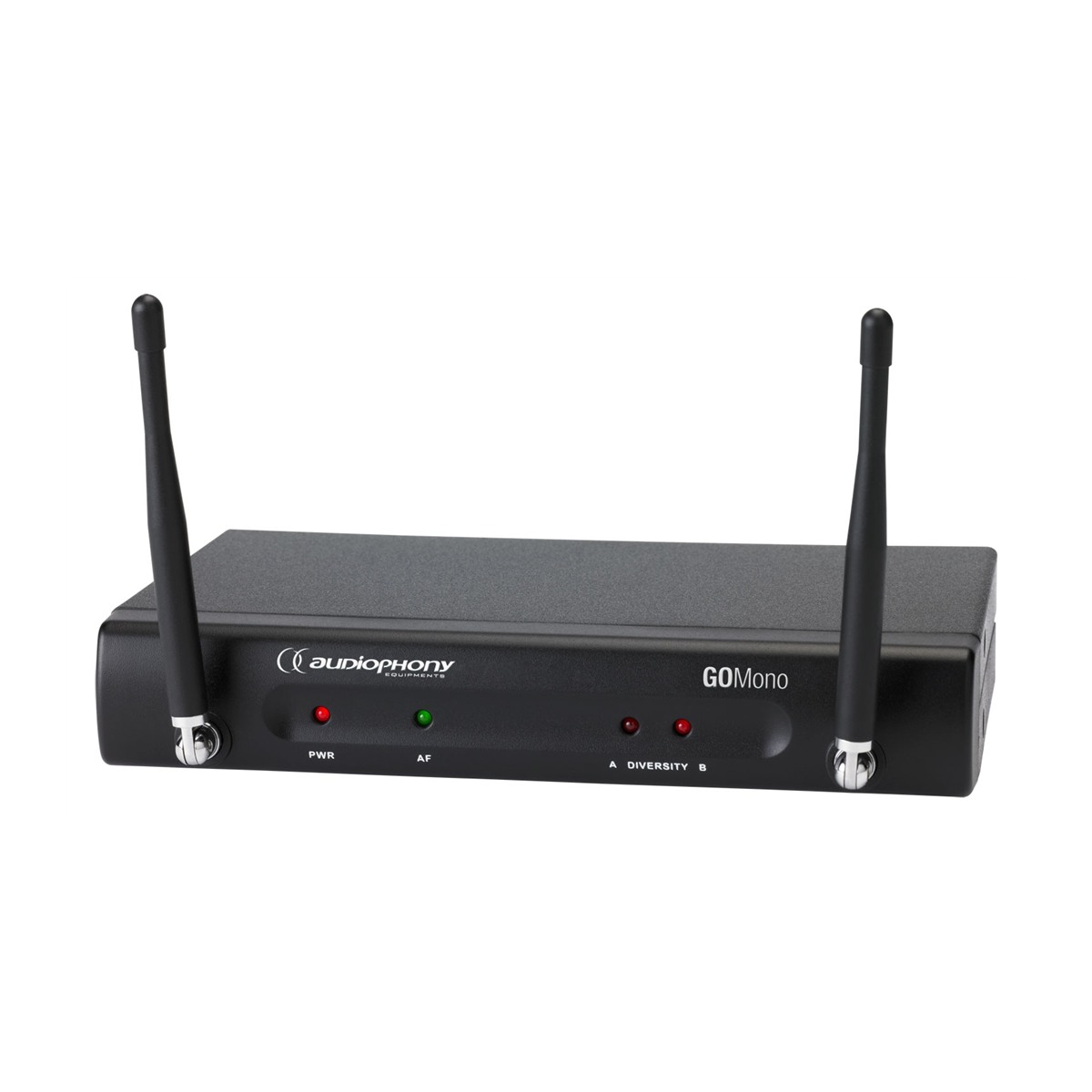 AUDIOPHONY GO-Mono-F5 UHF diversity ontvanger voor 1 zender, 16 frequenties 514-542 MHz Draadloze microfoons J&H licht en geluid AUDIOPHONY GO-Mono-F5 UHF diversity ontvanger voor 1 zender, 16 frequenties 514-542 MHz Draadloze microfoons J&H licht en geluid