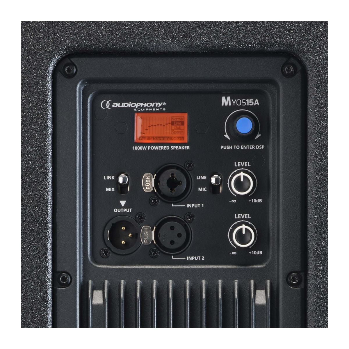 AUDIOPHONY Myos15A actieve 15 inch speaker, 1000 W RMS met DSP Actief J&H licht en geluid 5 AUDIOPHONY Myos15A actieve 15 inch speaker, 1000 W RMS met DSP Actief J&H licht en geluid 5