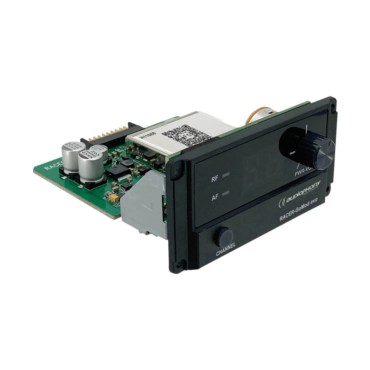 AUDIOPHONY RACER-GoModF5 evo modulaire 500 MHz UHF-diversiteitsontvanger voor RACER Evo Draagbare geluidsinstallaties J&H licht en geluid AUDIOPHONY RACER-GoModF5 evo modulaire 500 MHz UHF-diversiteitsontvanger voor RACER Evo Draagbare geluidsinstallaties J&H licht en geluid