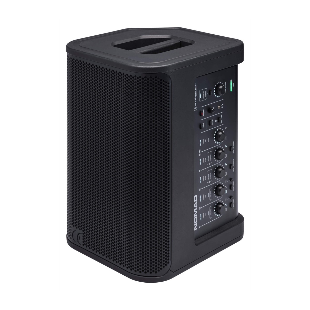 AUDIOPHONY NOMAD actieve draagbare speaker, 8 inch 200 W met accu en 5-wegmixer Draagbare geluidsinstallaties J&H licht en geluid AUDIOPHONY NOMAD actieve draagbare speaker, 8 inch 200 W met accu en 5-wegmixer Draagbare geluidsinstallaties J&H licht en geluid