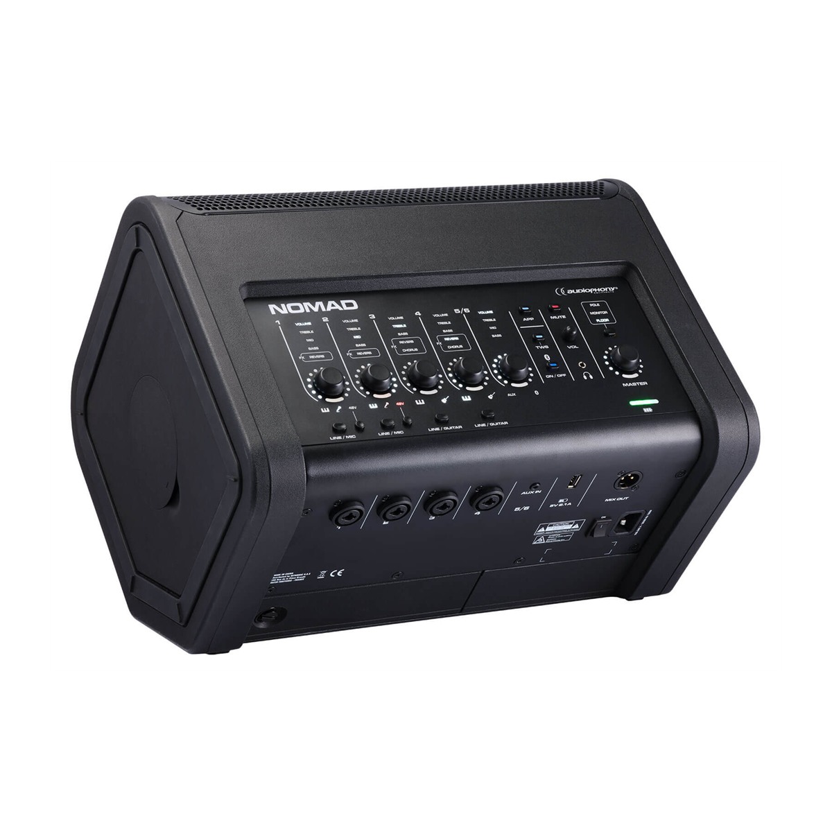 AUDIOPHONY NOMAD actieve draagbare speaker, 8 inch 200 W met accu en 5-wegmixer Draagbare geluidsinstallaties J&H licht en geluid 2 AUDIOPHONY NOMAD actieve draagbare speaker, 8 inch 200 W met accu en 5-wegmixer Draagbare geluidsinstallaties J&H licht en geluid 2