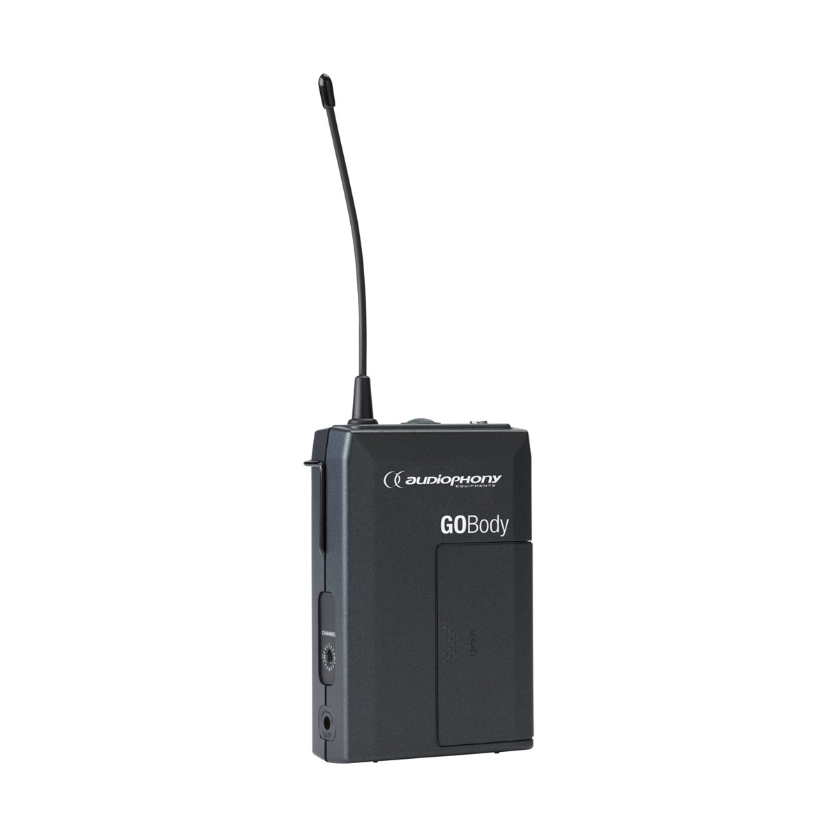 AUDIOPHONY GO-Body-F8 bodypack zender voor GO-serie microfoons, UHF 823-832 en 863-865 MHz Draadloze microfoons J&H licht en geluid AUDIOPHONY GO-Body-F8 bodypack zender voor GO-serie microfoons, UHF 823-832 en 863-865 MHz Draadloze microfoons J&H licht en geluid
