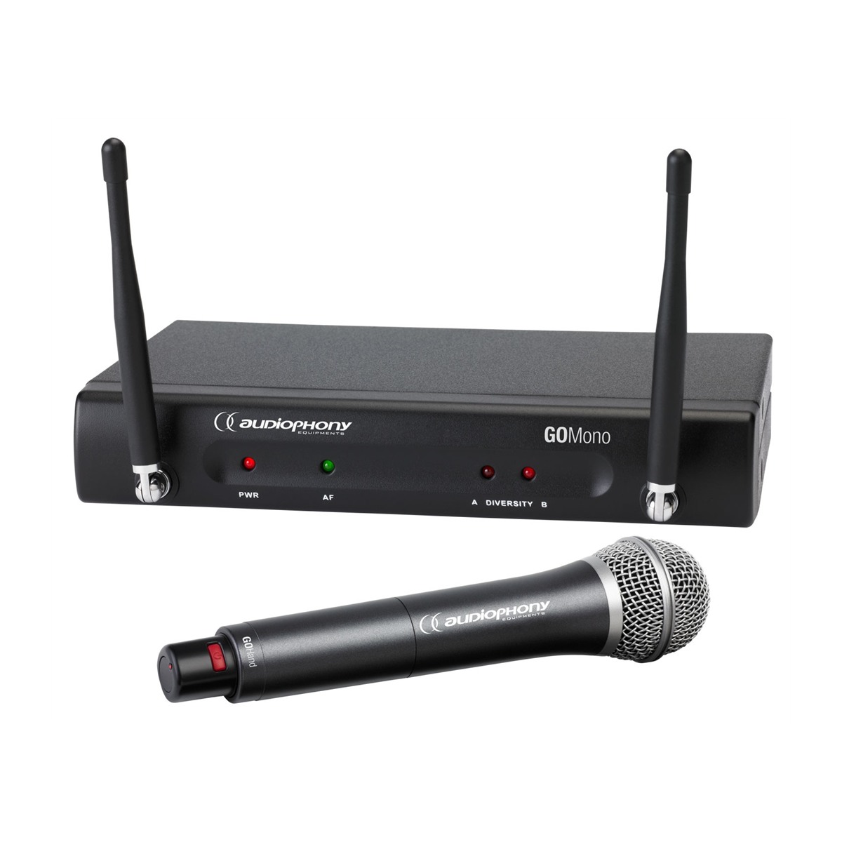 AUDIOPHONY Pack GO-Hand-F8 draadloze handmicrofoonset, GOMono ontvanger en GOHand zender 800MHz Draadloze microfoons J&H licht en geluid AUDIOPHONY Pack GO-Hand-F8 draadloze handmicrofoonset, GOMono ontvanger en GOHand zender 800MHz Draadloze microfoons J&H licht en geluid