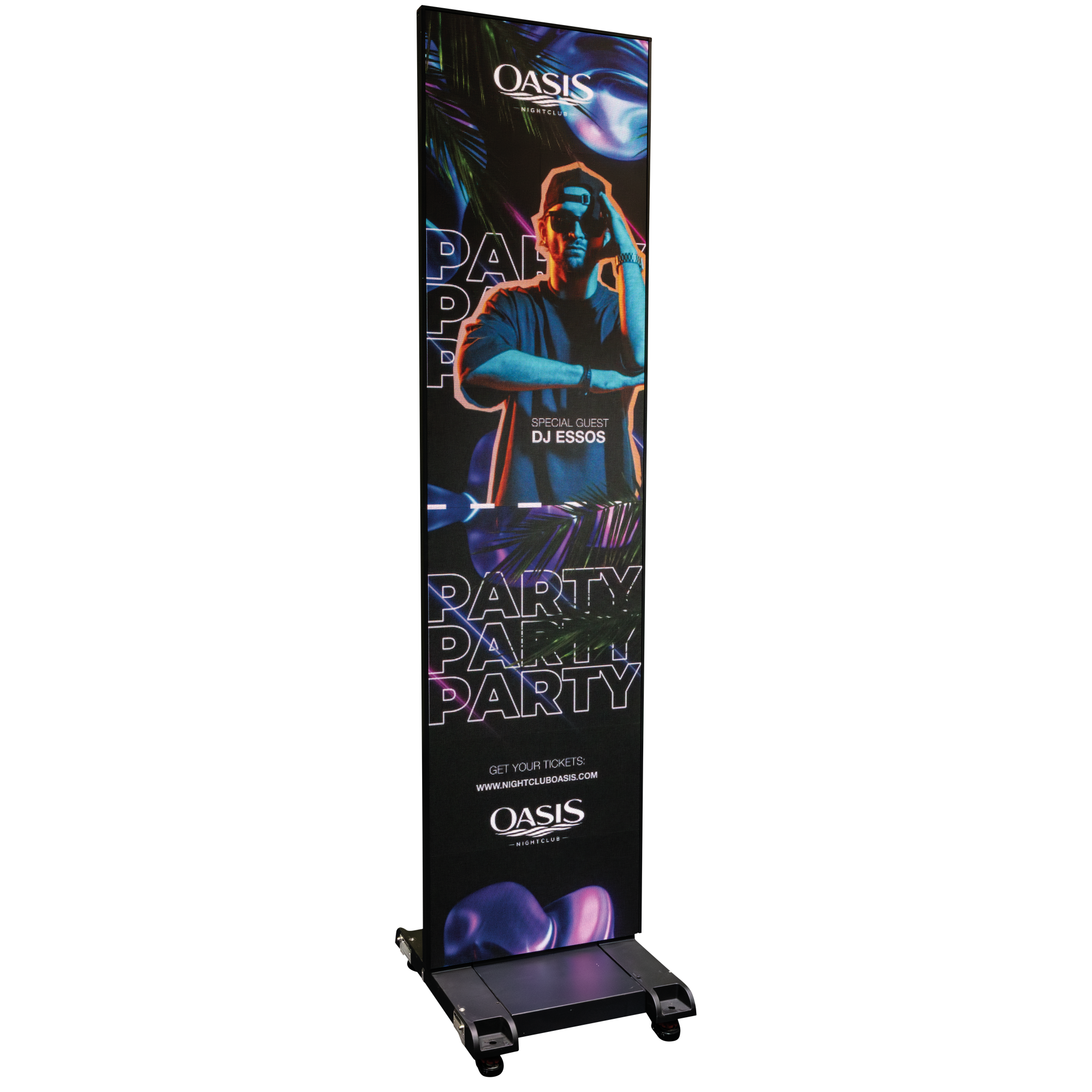 DMT Video Poster 1.5 mobiel LED-posterdisplay Pixelschermen J&H licht en geluid DMT Video Poster 1.5 mobiel LED-posterdisplay Pixelschermen J&H licht en geluid