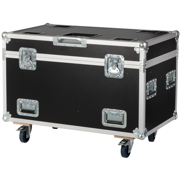 Showtec flightcase voor 4x Phantom 120LSR Beam met accessoirevak Verlichtingskisten J&H licht en geluid Showtec flightcase voor 4x Phantom 120LSR Beam met accessoirevak Verlichtingskisten J&H licht en geluid