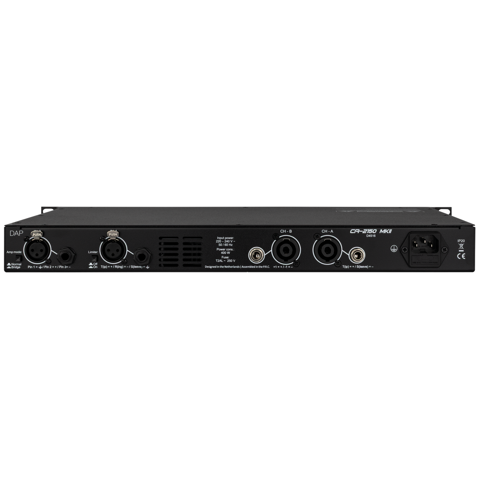 DAP CA-2150 MK2 compacte 2-kanaals eindversterker 2x 150 W Digitale versterkers J&H licht en geluid 2 DAP CA-2150 MK2 compacte 2-kanaals eindversterker 2x 150 W Digitale versterkers J&H licht en geluid 2