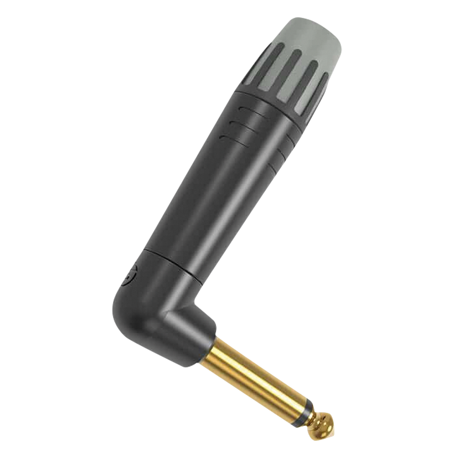 SEETRONIC haakse 6,3 mm mono jackplug zwart met vergulde contacten Jack-chassis en -pluggen J&H licht en geluid SEETRONIC haakse 6,3 mm mono jackplug zwart met vergulde contacten Jack-chassis en -pluggen J&H licht en geluid