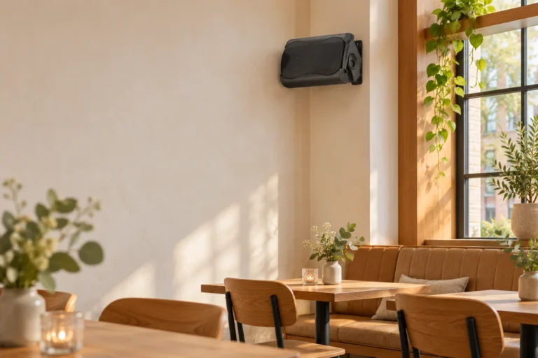J&H 100V in horeca — illustratieve opstelling