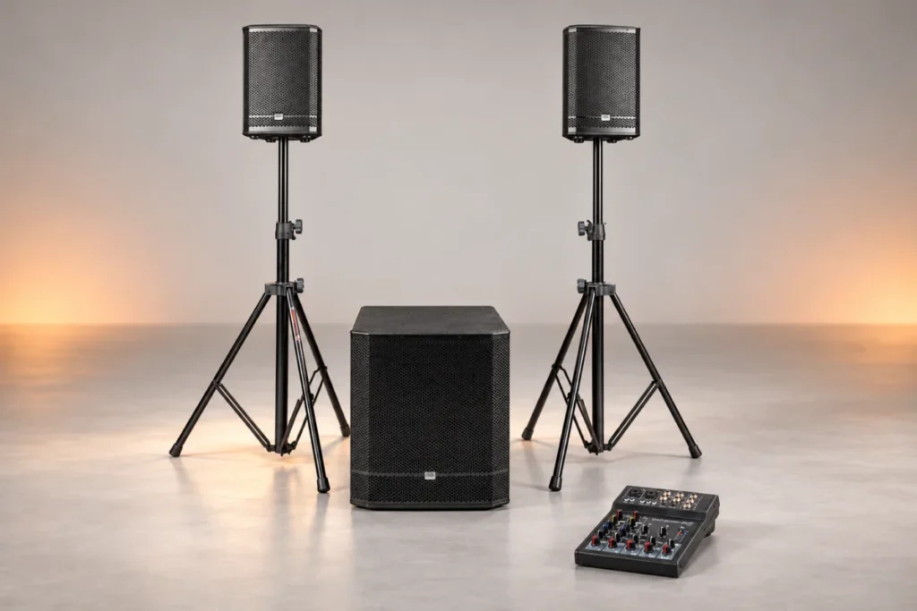J&H Geluidsset keuzehulp — studiocompositie